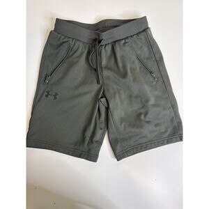 Under Armour Boys UA Pennant Pull On Shorts Green Youth Medium